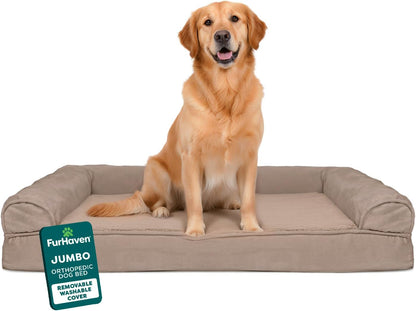Orthopedic, Cooling Gel, and Memory Foam Pet Beds for Small, Medium, and Large Dogs and Cats - Luxe Perfect Comfort Sofa Dog Bed, Performance Linen Sofa Dog Bed, and More